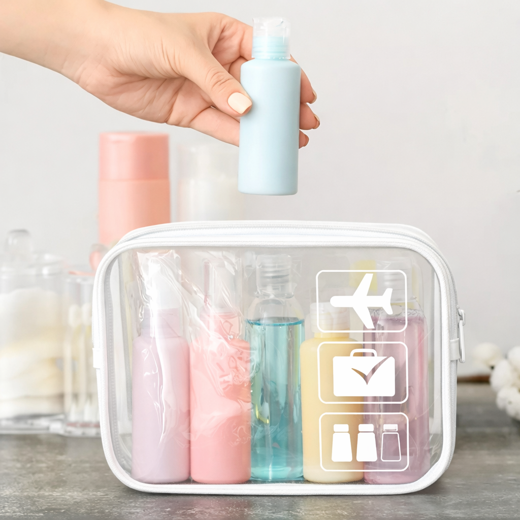 NECESER TRANSPARENTE CON CIERRE