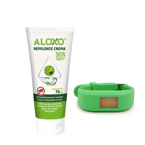 Kit Repelente Viajero Apto Cabina - Crema + Pulsera