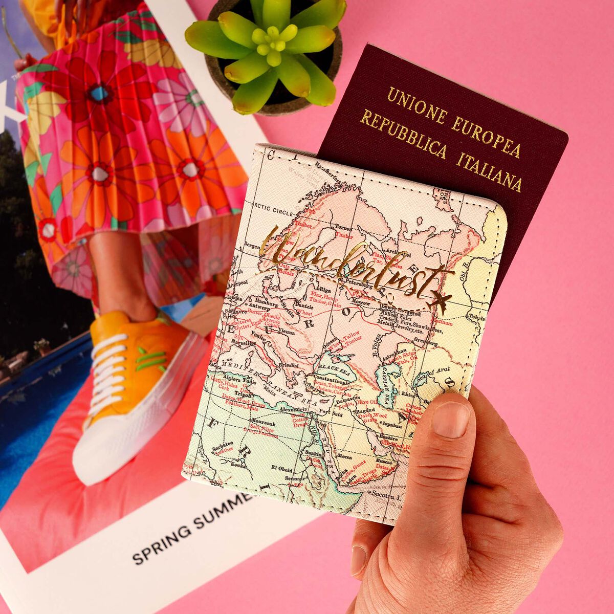 Porta Pasaporte Legami Travel con Protección RFID | Funda Documentos de Viaje - Pilgrim Tienda para viajeros