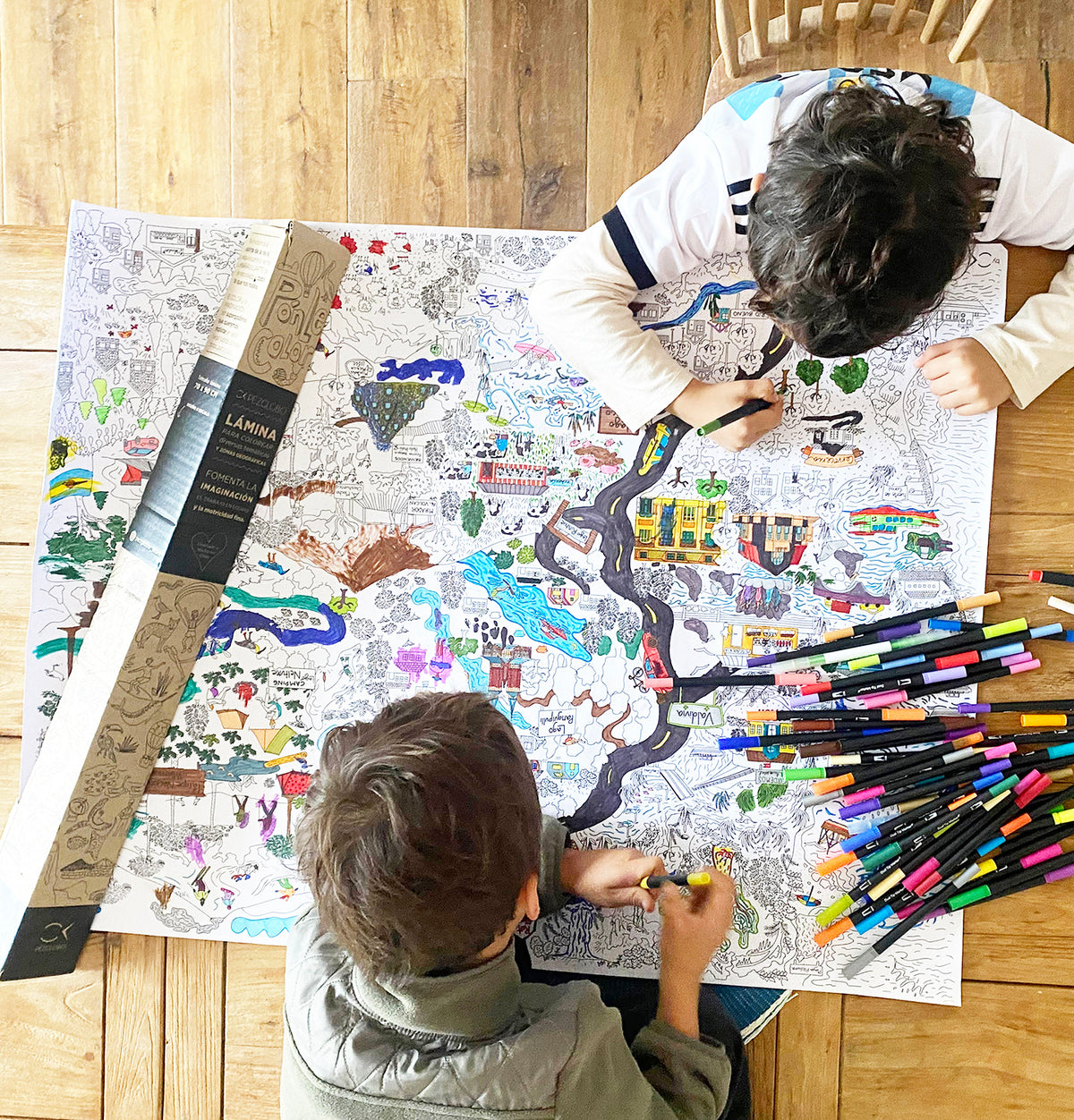 LÁMINA ILUSTRADA PARA PINTAR FARELLONES - Pilgrim Tienda para viajeros