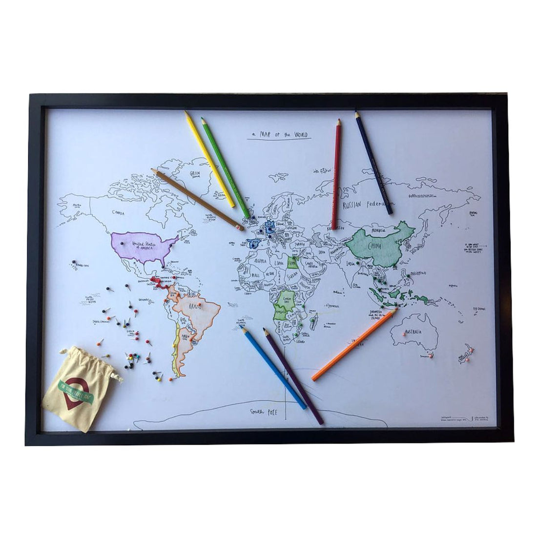 SKETCH MAP PINEABLE BLANCO MARCO NEGRO