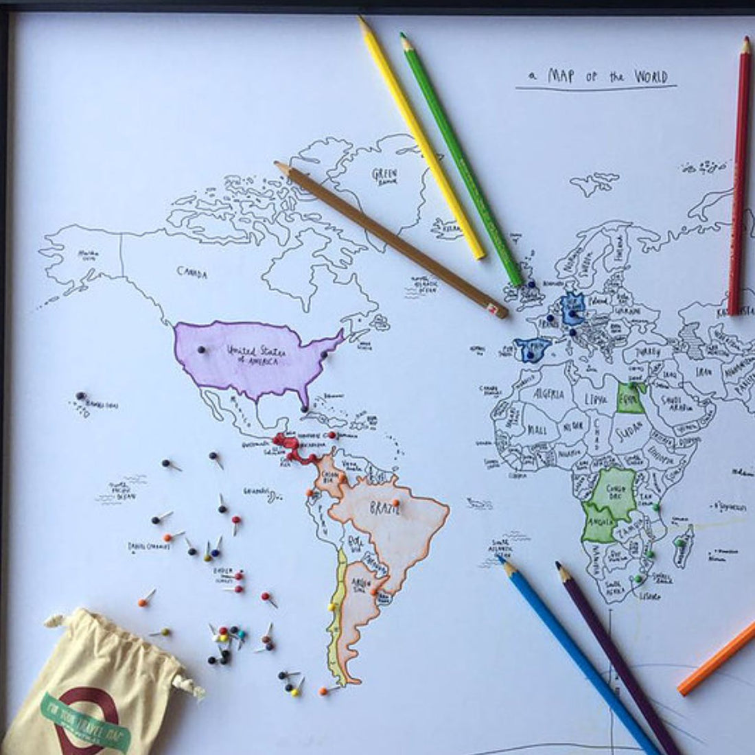 SKETCH MAP PINEABLE BLANCO MARCO NEGRO