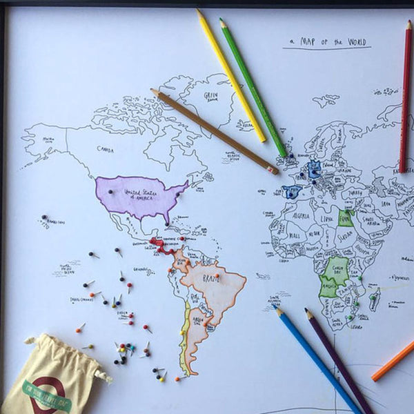 SKETCH MAP PINEABLE BLANCO MARCO NEGRO