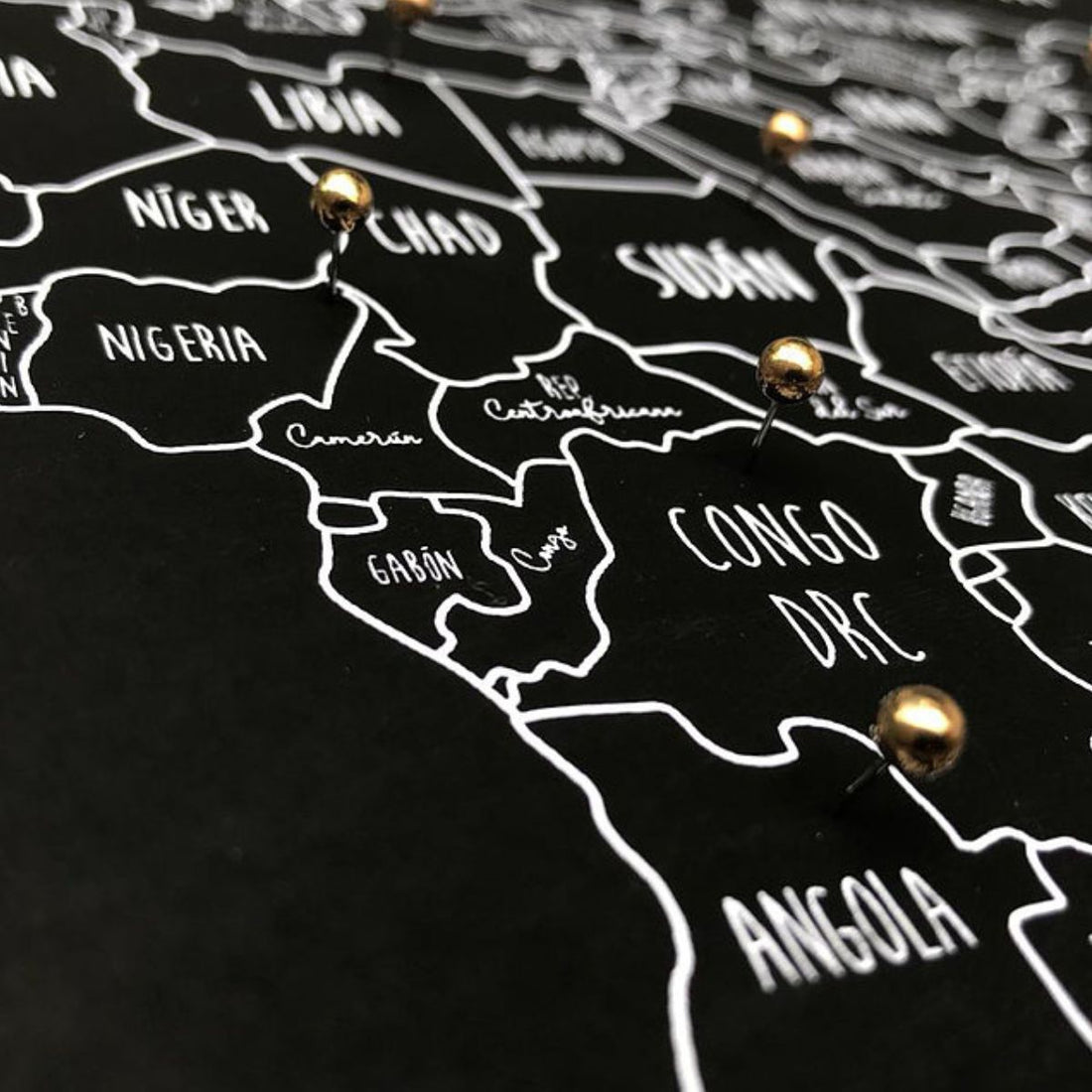 SKETCH MAP PINEABLE NEGRO MARCO NEGRO