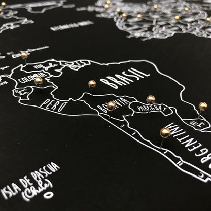 SKETCH MAP PINEABLE NEGRO MARCO NEGRO