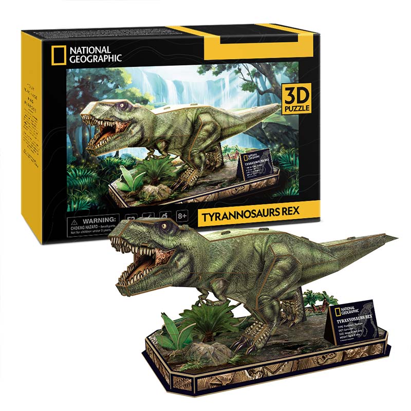 PUZZLE NATGEO TIRANOSAURIO REX 3D