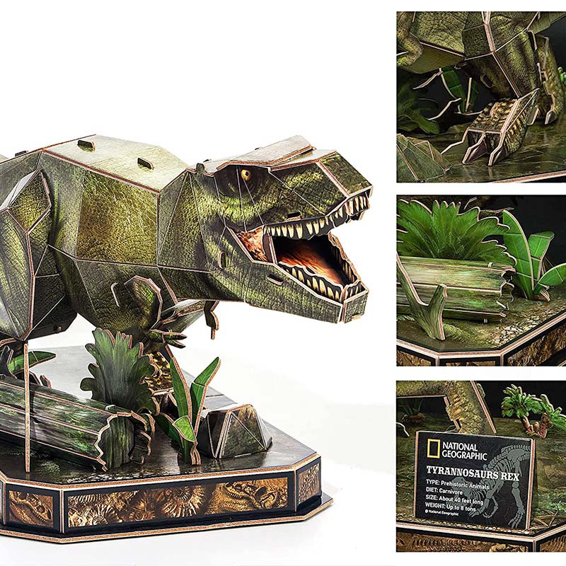 PUZZLE NATGEO TIRANOSAURIO REX 3D