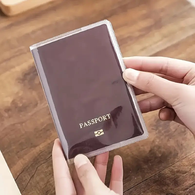 Funda Protectora de Pasaporte Impermeable de PVC