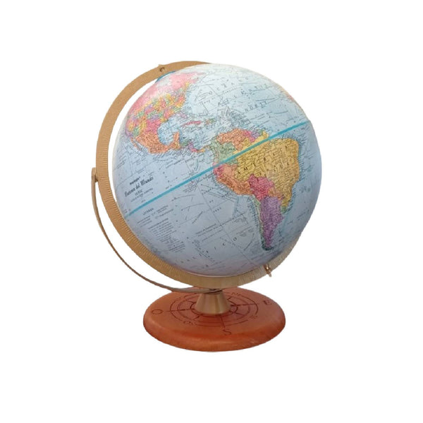 GLOBO TERRAQUEO 30CMS AZUL ROSA VIENTOS ARCO PRO - Pilgrim Tienda para viajeros