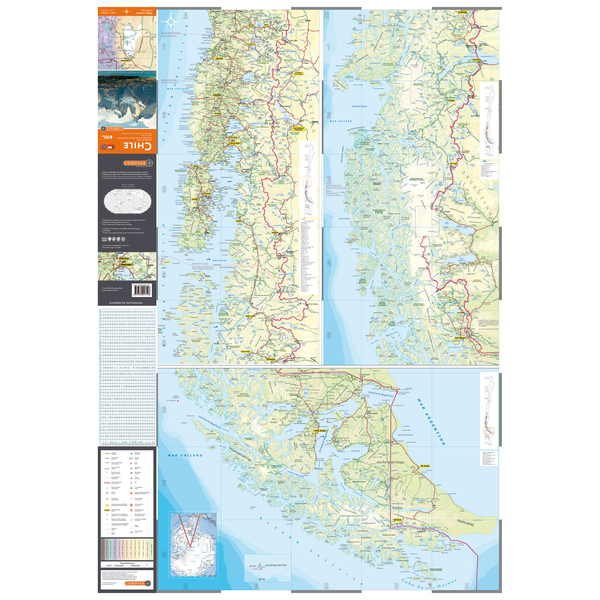 MAPA RUTERO DE CHILE COMPASS - Pilgrim Tienda para viajeros