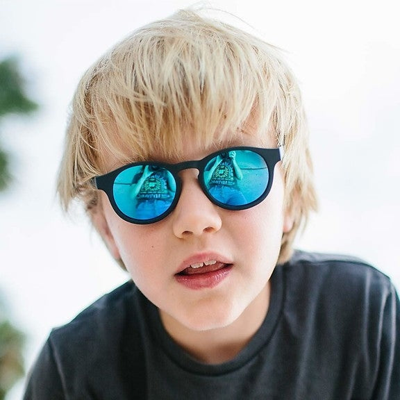 LENTES NIÑOS BABIATORS KEYHOLE POLARIZADOS AZUL| JET BLACK| 0-2AÑOS - Pilgrim Tienda para viajeros