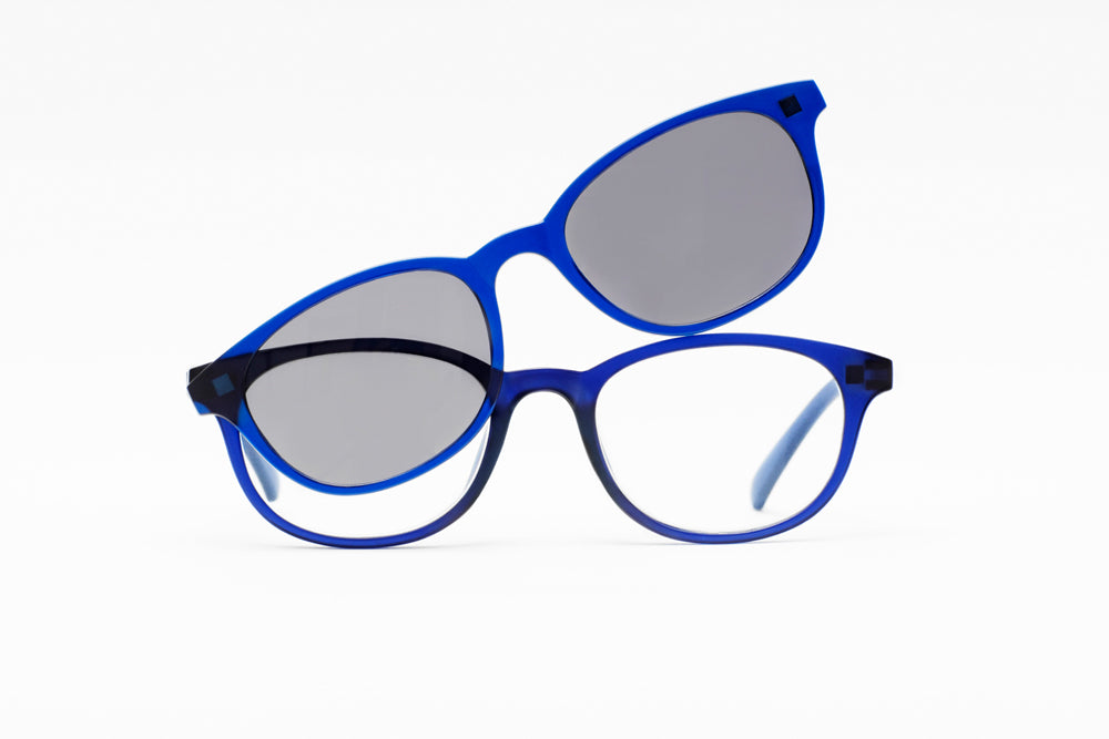 Lentes de Lectura Travel Blue Z-Zoom Style 01 con Clip de Sol Magnético