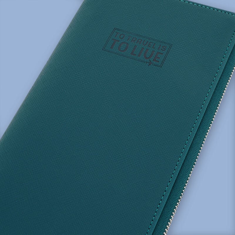 PORTA DOCUMENTOS RFID AZUL - Pilgrim Tienda para viajeros