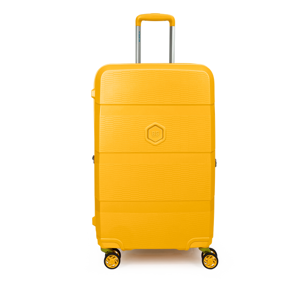 Maleta mediana BG Berlin ZIP² 81 L (18 kg) amarilla, vista frontal
