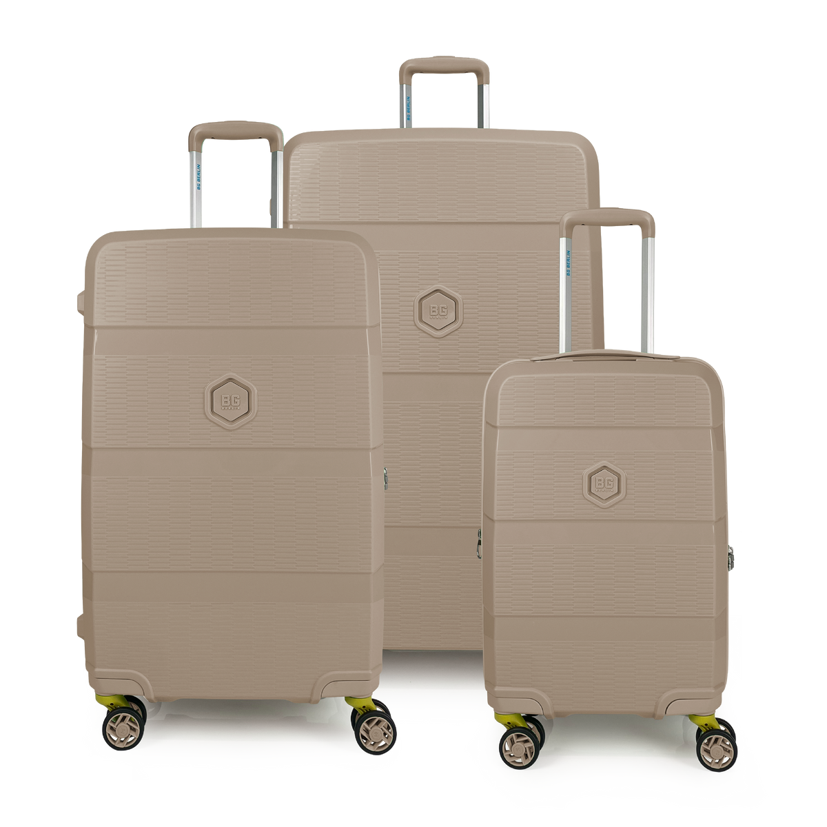 **PREVENTA EXCLUSIVA 25% OFF**SET 3 MALETAS (CABINA + MEDIANA + GRANDE) BG BERLIN ZIP² - Pilgrim Tienda para viajeros