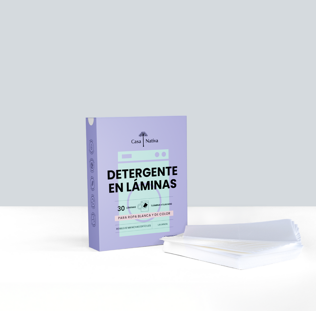 DETERGENTE DE ROPA EN LAMINAS PARA VIAJES O EL HOGAR - Pilgrim Tienda para viajeros