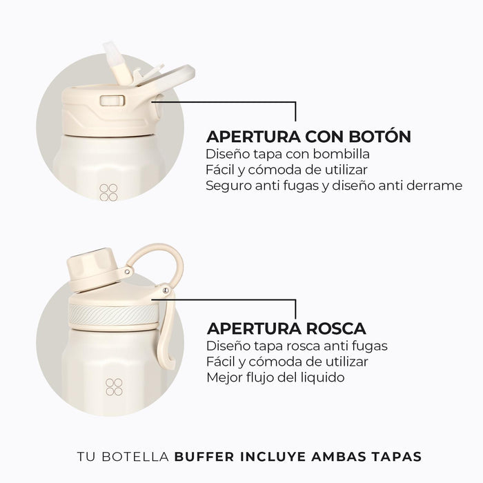 BOTELLA TERMICA BUFFER PAINE 750 ML 2 TAPAS - Pilgrim Tienda para viajeros