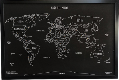 SKETCH MAP PINEABLE NEGRO MARCO NEGRO