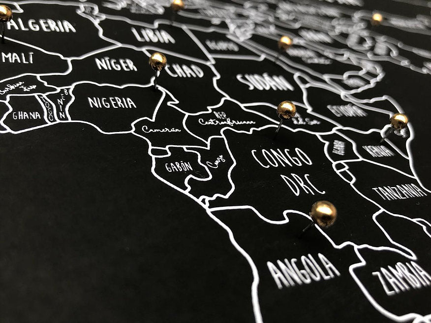 SKETCH MAP PINEABLE NEGRO MARCO NEGRO