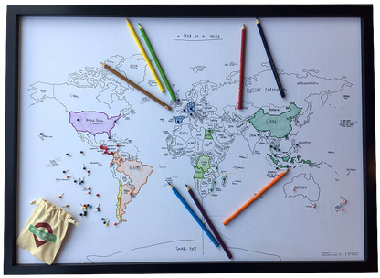 SKETCH MAP PINEABLE BLANCO MARCO NEGRO