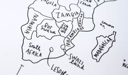 SKETCH MAP PINEABLE BLANCO MARCO NEGRO