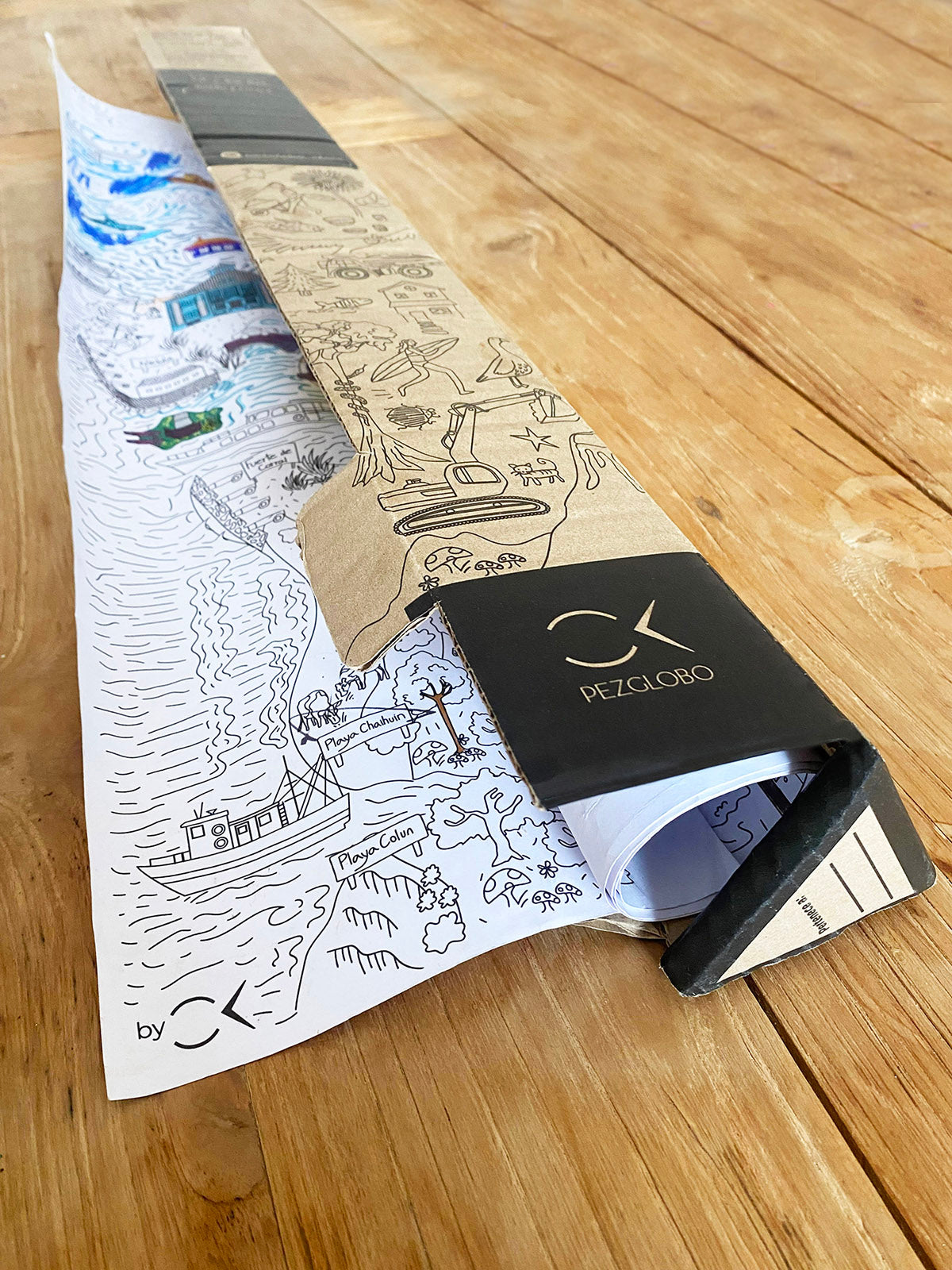 LÁMINA ILUSTRADA PARA PINTAR FARELLONES - Pilgrim Tienda para viajeros