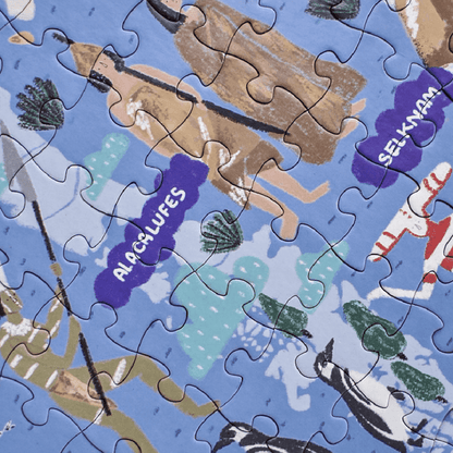 PUZZLE MAPA CHILE PUEBLOS ORIGINARIOS 200 PIEZAS - Pilgrim Tienda para viajeros