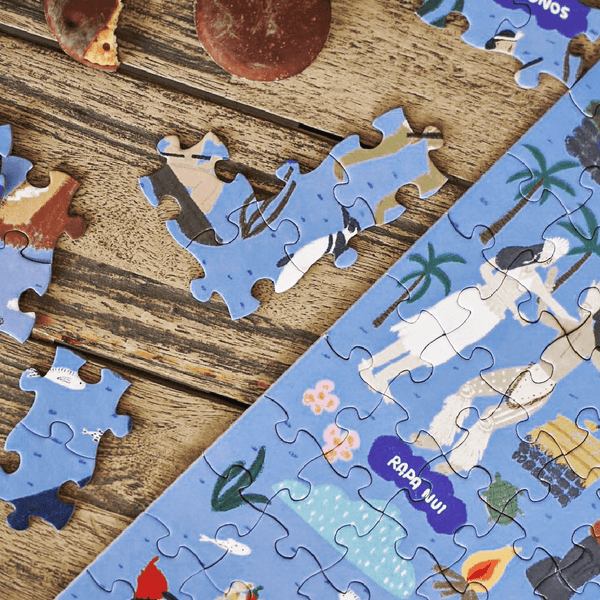 PUZZLE MAPA CHILE PUEBLOS ORIGINARIOS 200 PIEZAS - Pilgrim Tienda para viajeros