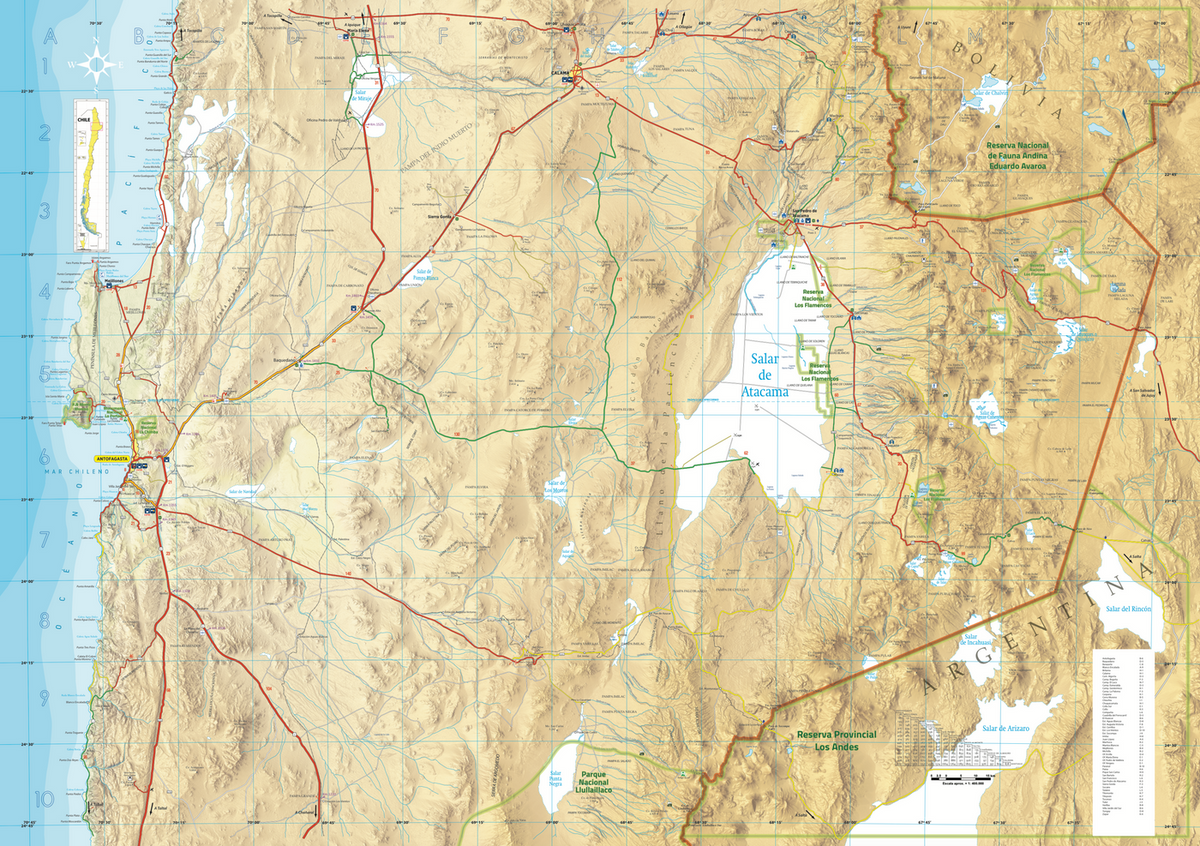 MAPA TURISTICO SAN PEDRO DE ATACAMA - Pilgrim Tienda para viajeros