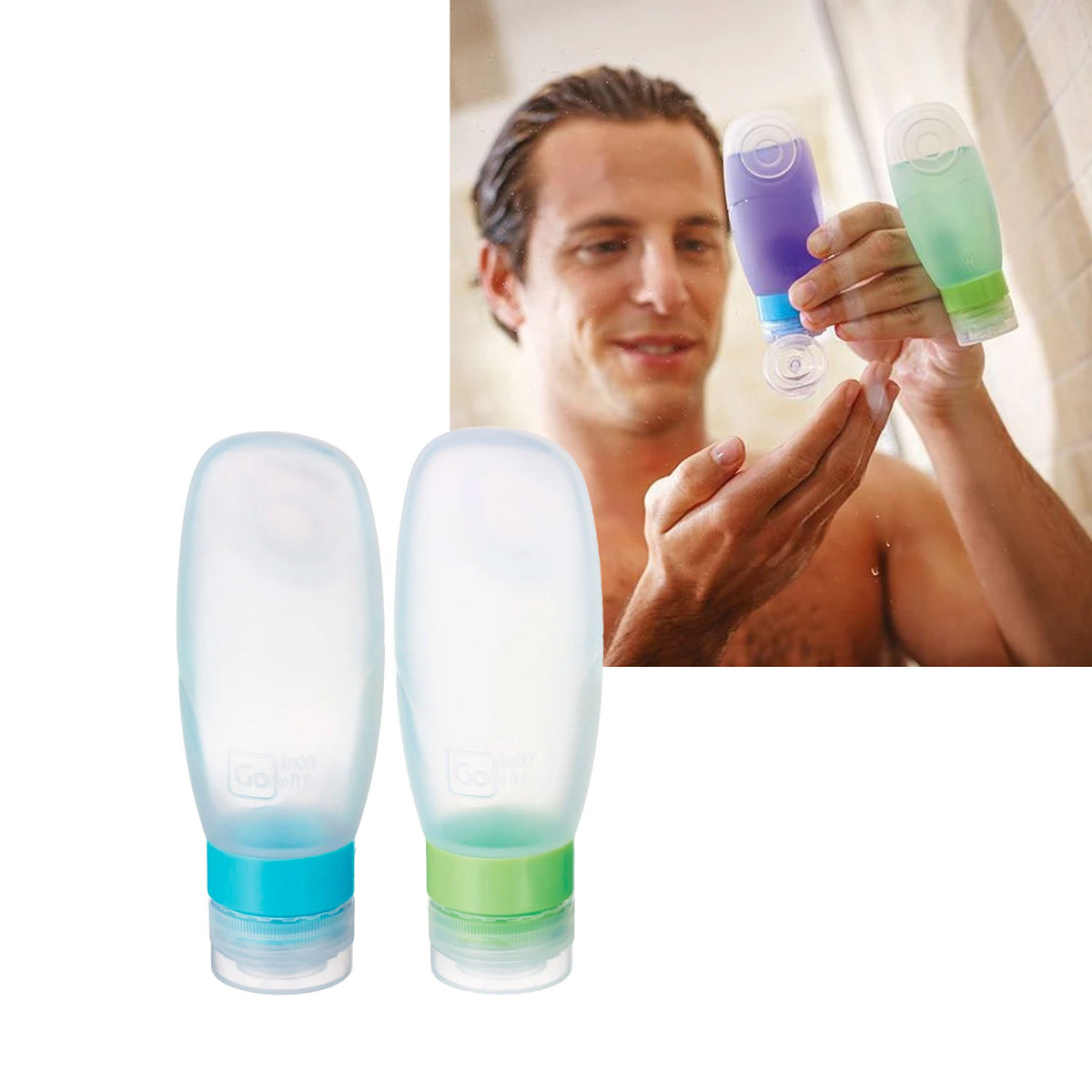 Set de 2 Botellitas de Silicona para Cabina 100 ml
