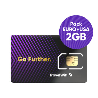 TRAVEL WIFI SIM EURO+USA 2GB