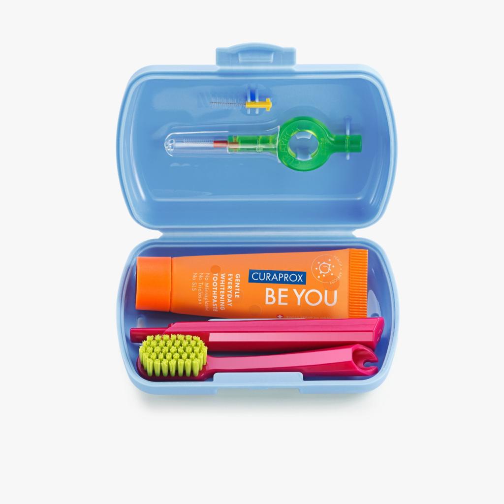 SET DE VIAJE DENTAL CELESTE